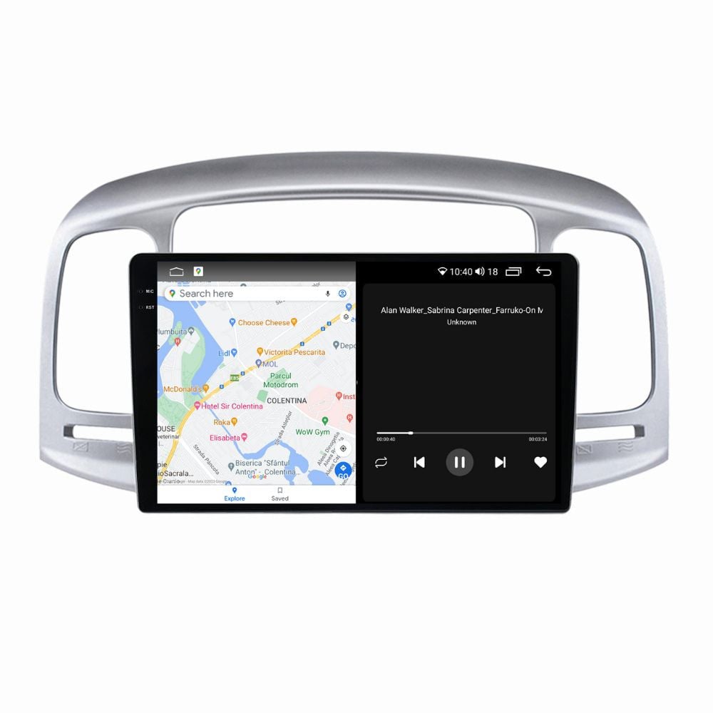 Navigatie dedicata cu Android Hyundai Accent III 2005 - 2010, 4GB RAM, Radio GPS Dual Zone, Display 2K QLED 9.5