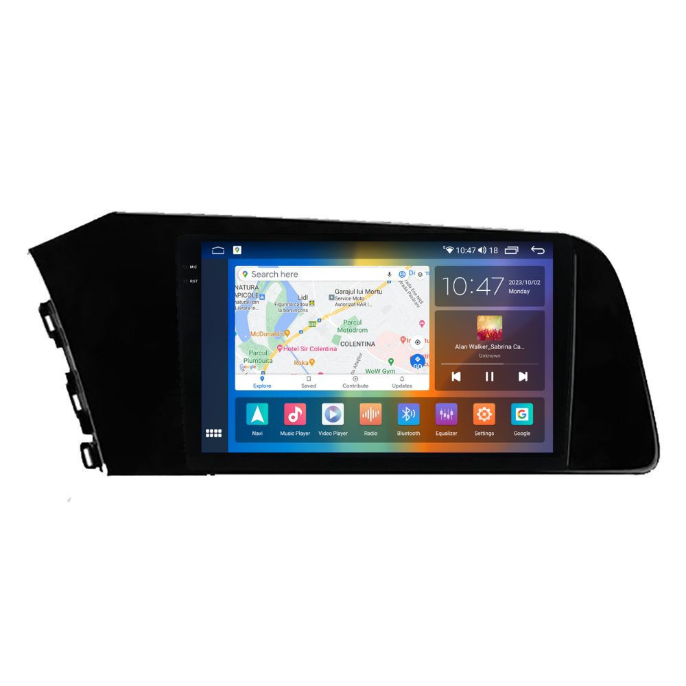 Navigatie dedicata cu Android Hyundai Elantra VII dupa 2020, 8GB RAM, Radio GPS Dual Zone, Display 2K QLED 10.36