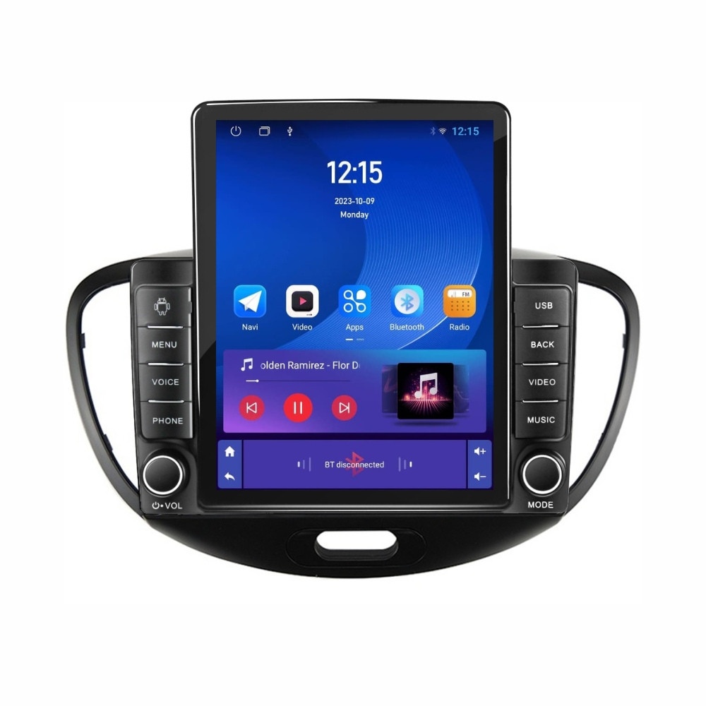 Navigatie dedicata cu Android Hyundai i10 2007 - 2013, 2GB RAM, Radio GPS Dual Zone, Touchscreen IPS 9.7" HD tip Tesla, Internet Wi-Fi, Bluetooth, MirrorLink, USB - Imagine 2
