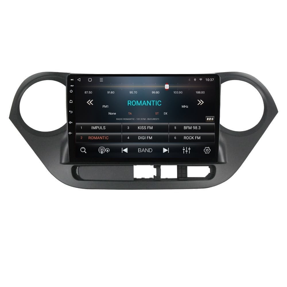 Navigatie dedicata cu Android Hyundai i10 2013 - 2019, 3GB RAM, Radio GPS Dual Zone, Display HD QLED 9