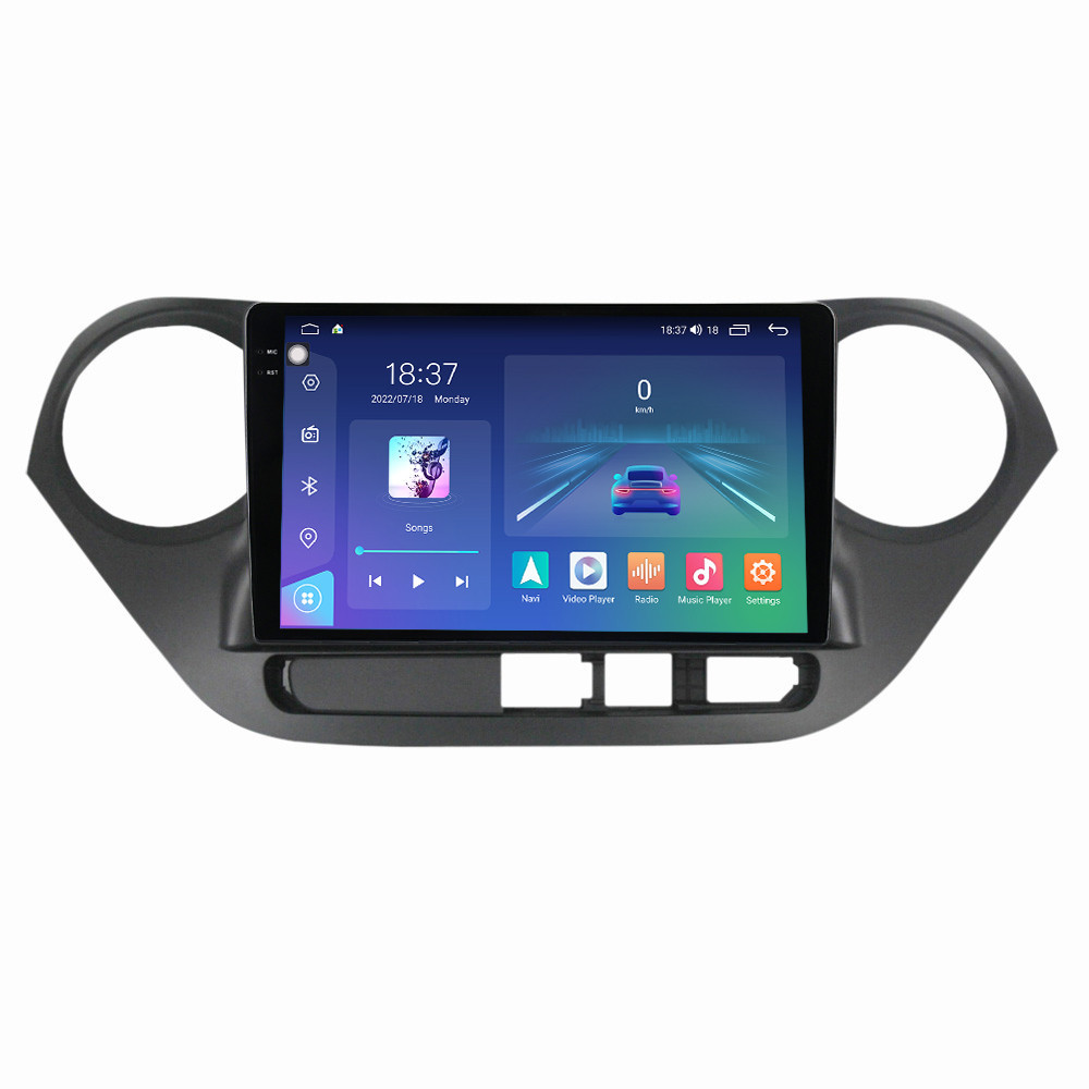 Navigatie dedicata cu Android Hyundai i10 2013 - 2019, 4GB RAM, Radio GPS Dual Zone, Display 2K QLED 9.5