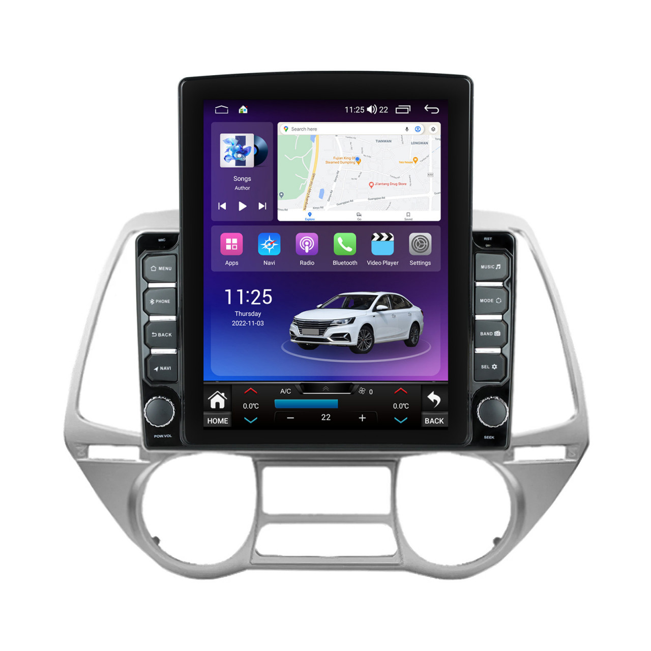 Navigatie dedicata cu Android Hyundai i20 2008 - 2012, clima automata, 4GB RAM, Radio GPS Dual Zone, Touchscreen IPS 9.7