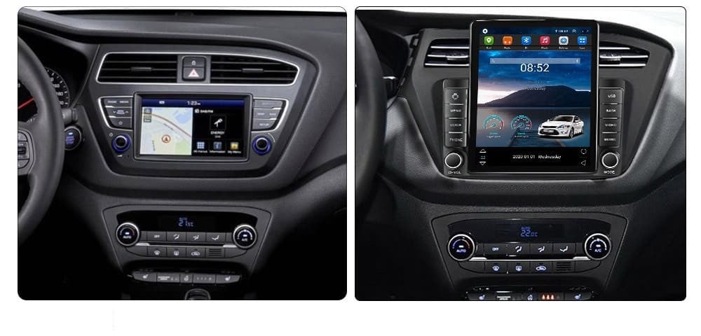 Navigatie dedicata cu Android Hyundai i20 2018 - 2020, 1GB RAM, Radio GPS Dual Zone, Touchscreen IPS 9.7