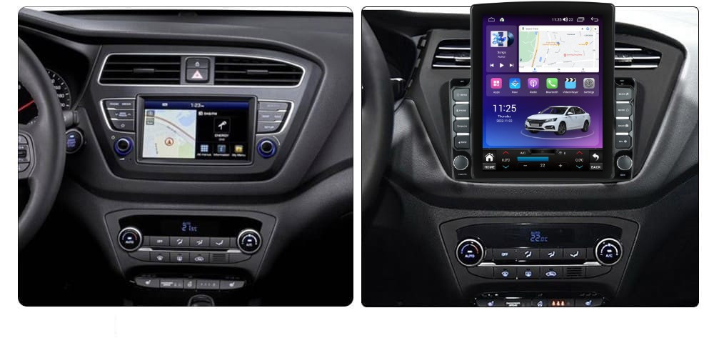 Navigatie dedicata cu Android Hyundai i20 2018 - 2020, 8GB RAM, Radio GPS Dual Zone, Touchscreen IPS 9.7