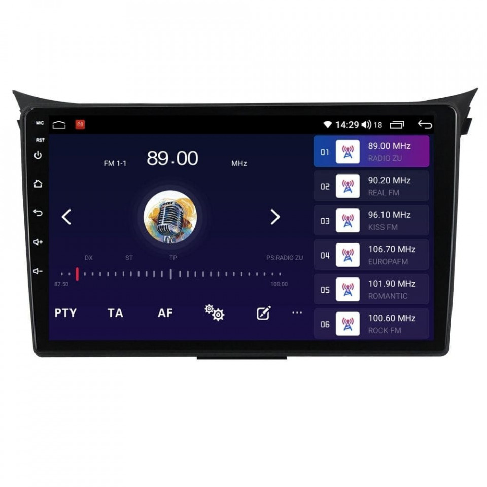 Navigatie dedicata cu Android Hyundai i30 2011 - 2017, 4GB RAM, Radio GPS Dual Zone, Display HD QLED 9