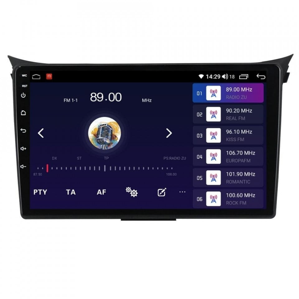 Navigatie dedicata cu Android Hyundai i30 2011 - 2017, 6GB RAM, Radio GPS Dual Zone, Display HD QLED 9