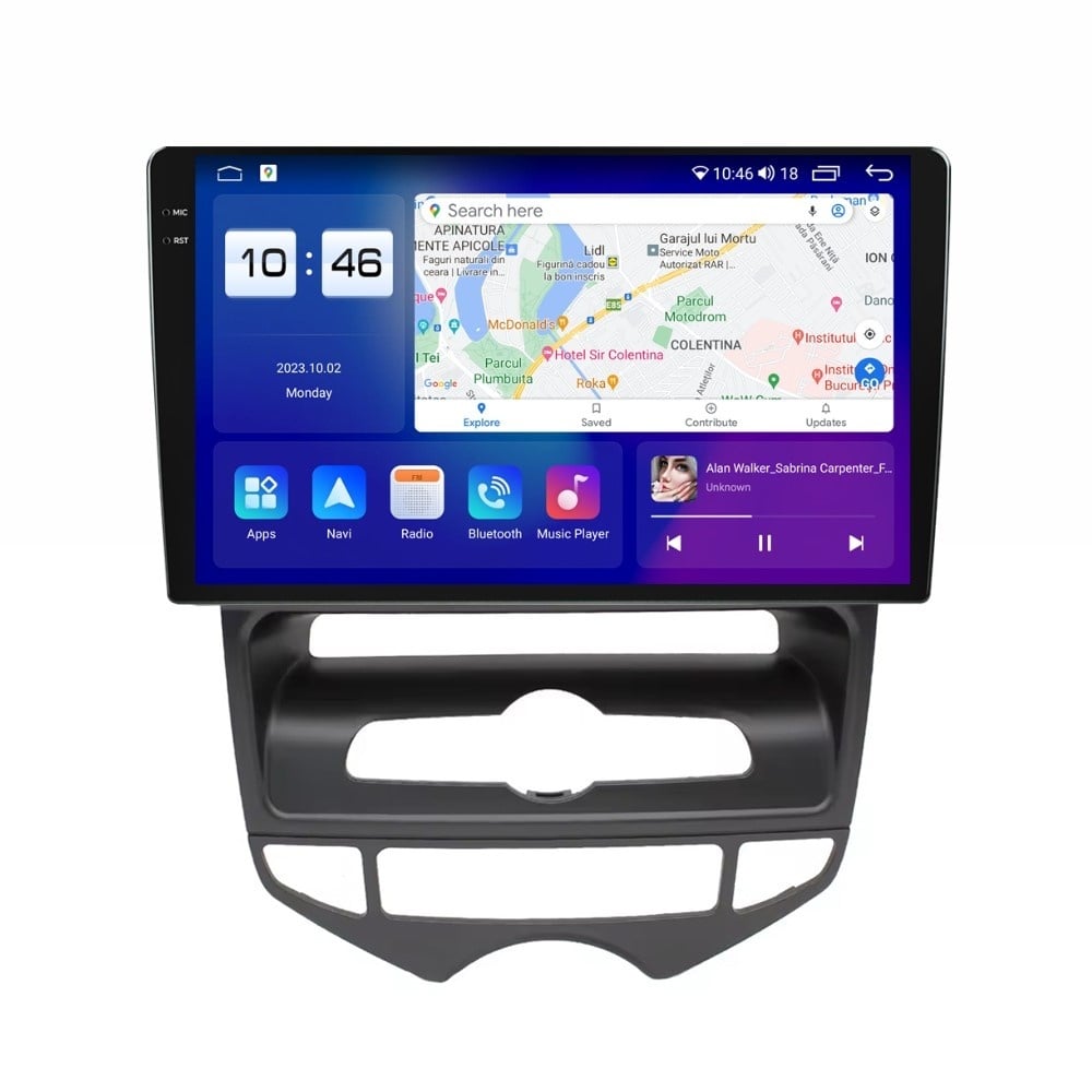 Navigatie dedicata cu Android Hyundai ix20 2010 - 2019, clima automata, 8GB RAM, Radio GPS Dual Zone, Display 2K QLED 9.5