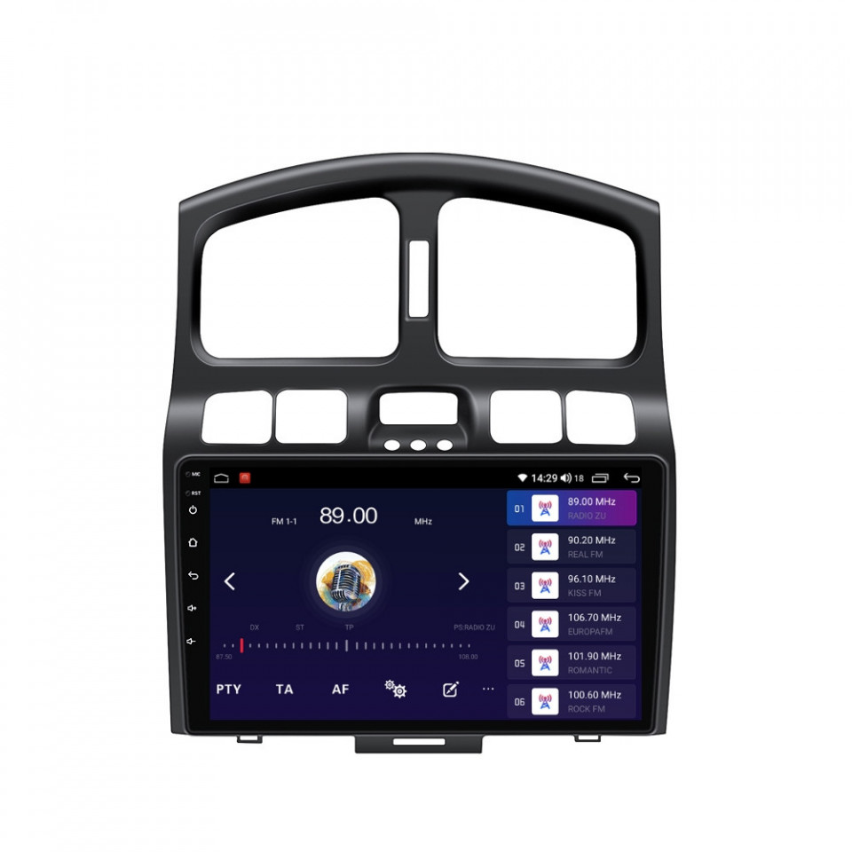 Navigatie dedicata cu Android Hyundai Santa Fe I 2000 - 2006, 4GB RAM, Radio GPS Dual Zone, Display HD QLED 9