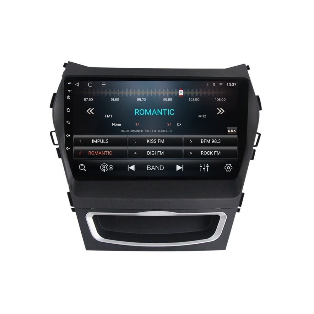 Navigatie dedicata cu Android Hyundai Santa Fe III / Grand Santa Fe 2012 - 2018, 3GB RAM, Radio GPS Dual Zone, Display HD QLED 9