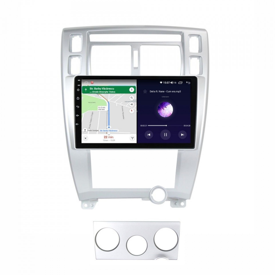 Navigatie dedicata cu Android Hyundai Tucson 2004 - 2011, 6GB RAM, Radio GPS Dual Zone, Display HD QLED 10" Touchscreen, Internet Wi-Fi si slot SIM 4G, Bluetooth, MirrorLink, USB - Imagine 6