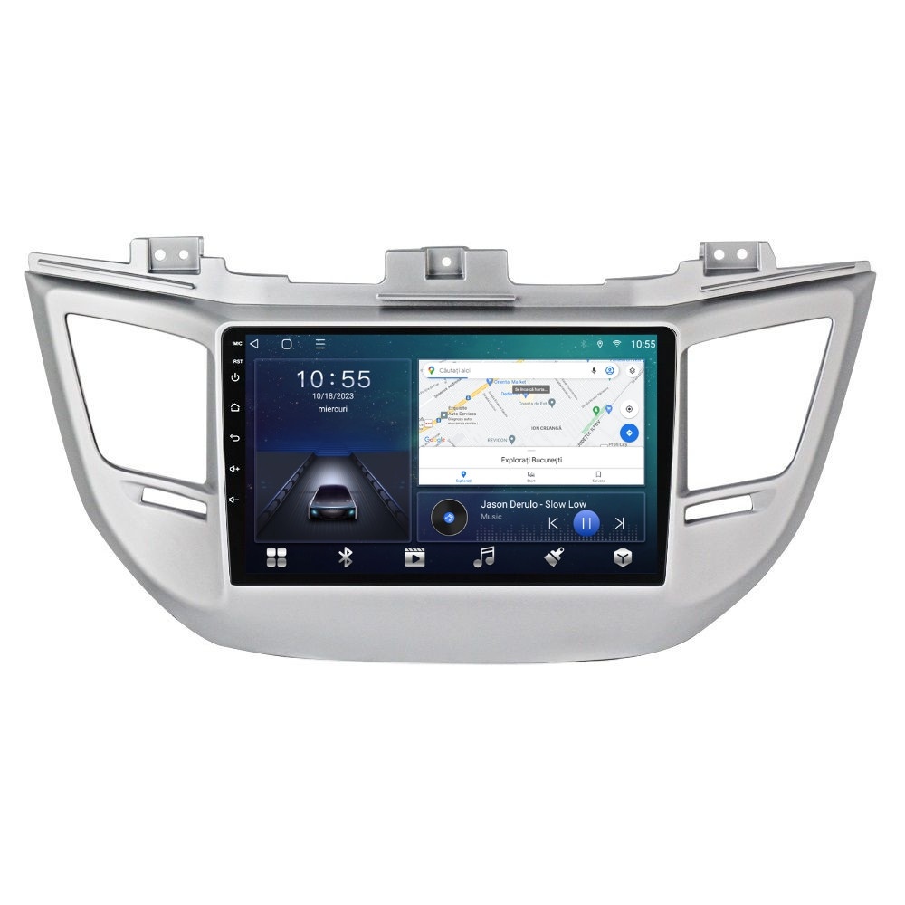 Navigatie dedicata cu Android Hyundai Tucson 2015 - 2018, 2GB RAM, Radio GPS Dual Zone, Display HD QLED 9