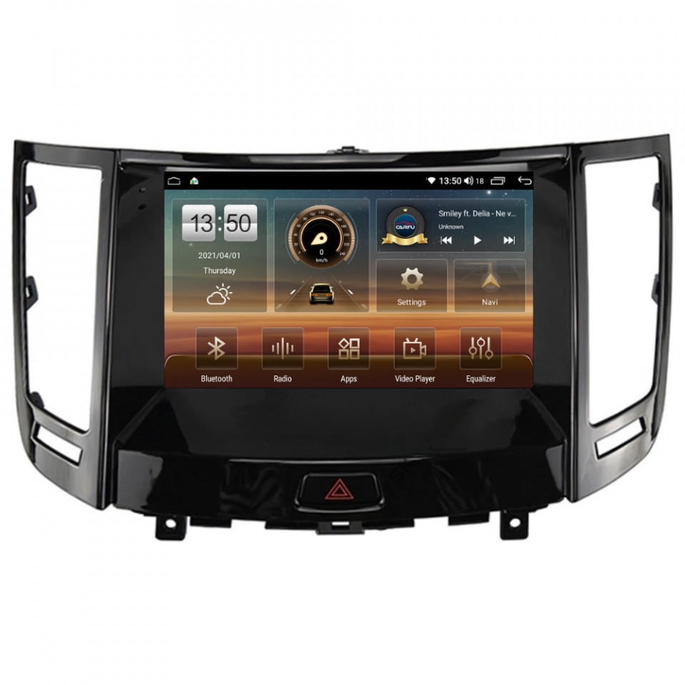 Navigatie dedicata cu Android Infiniti FX35 2008 - 2012, 4GB RAM, Radio GPS Dual Zone, Display HD QLED 9