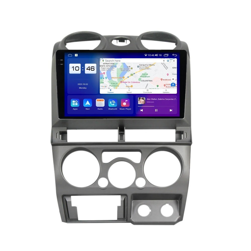 Navigatie dedicata cu Android Isuzu D-Max I 2007 - 2012, 4GB RAM, Radio GPS Dual Zone, Display 2K QLED 9.5
