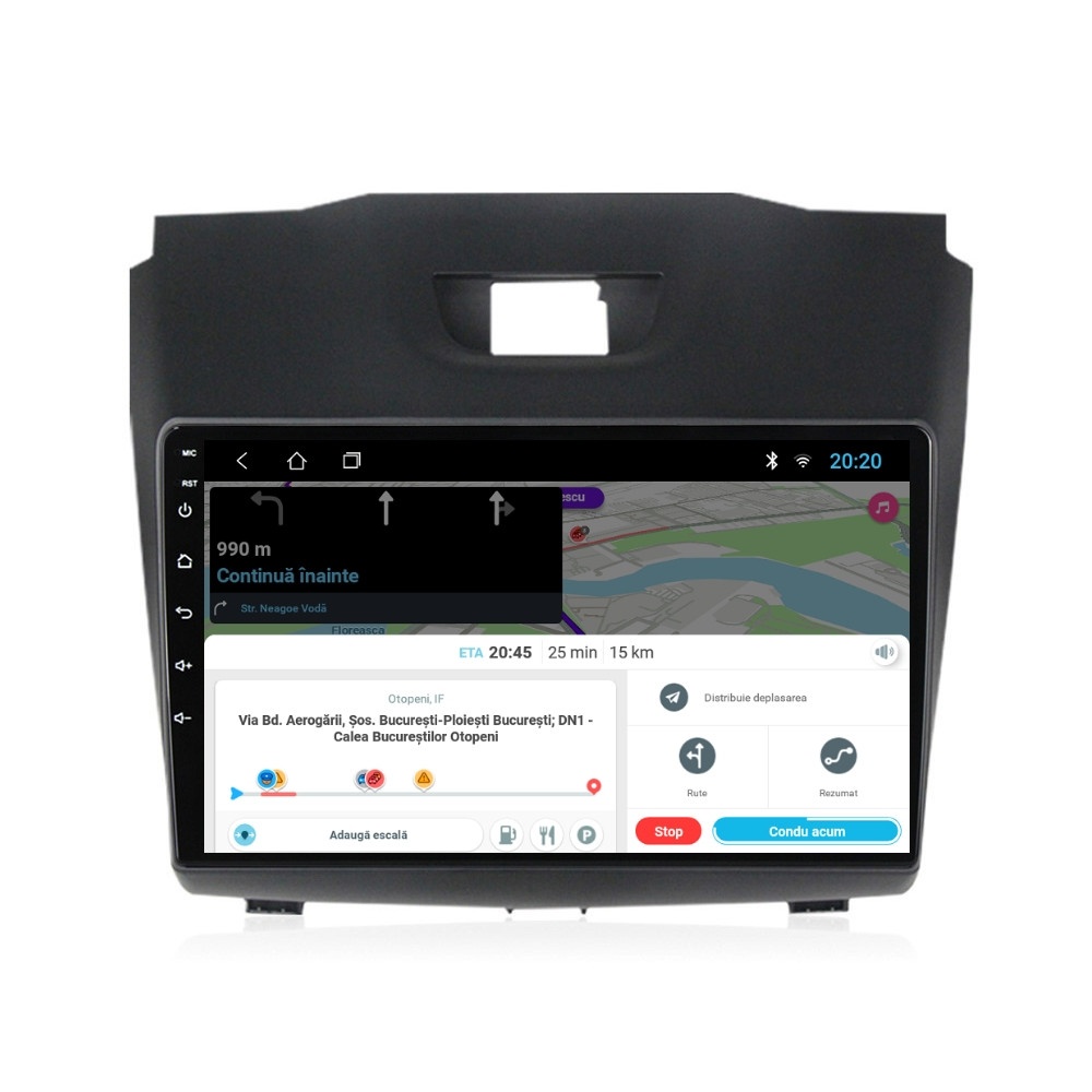 Navigatie dedicata cu Android Isuzu D-Max II 2012 - 2020, 1GB RAM, Radio GPS Dual Zone, Display HD IPS 9" Touchscreen, Internet Wi-Fi, Bluetooth, MirrorLink, USB - Imagine 8