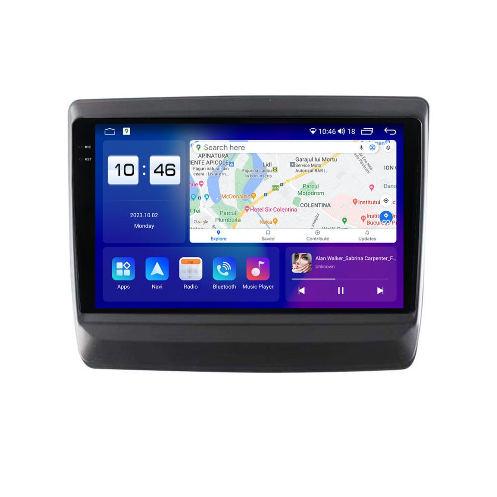 Navigatie dedicata cu Android Isuzu D-Max III dupa 2020, 4GB RAM, Radio GPS Dual Zone, Display 2K QLED 9.5