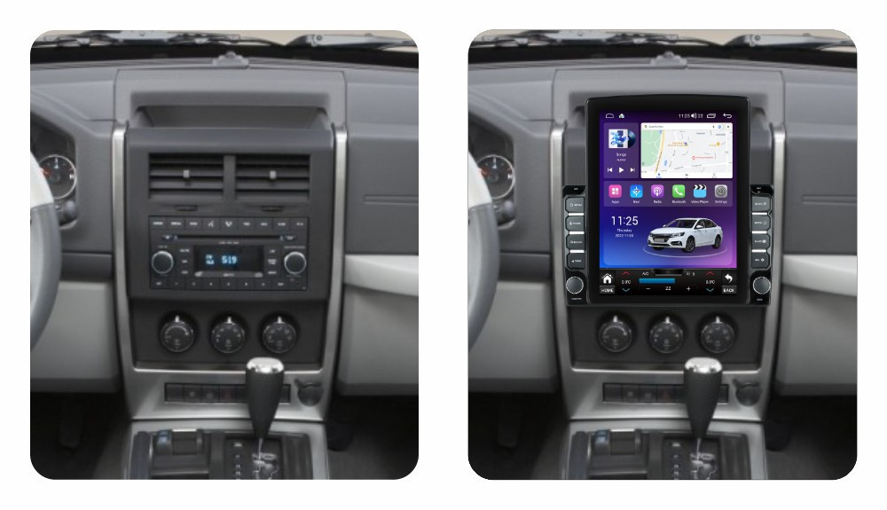 Navigatie dedicata cu Android Jeep Cherokee IV 2007 - 2014, 8GB RAM, Radio GPS Dual Zone, Touchscreen IPS 9.7