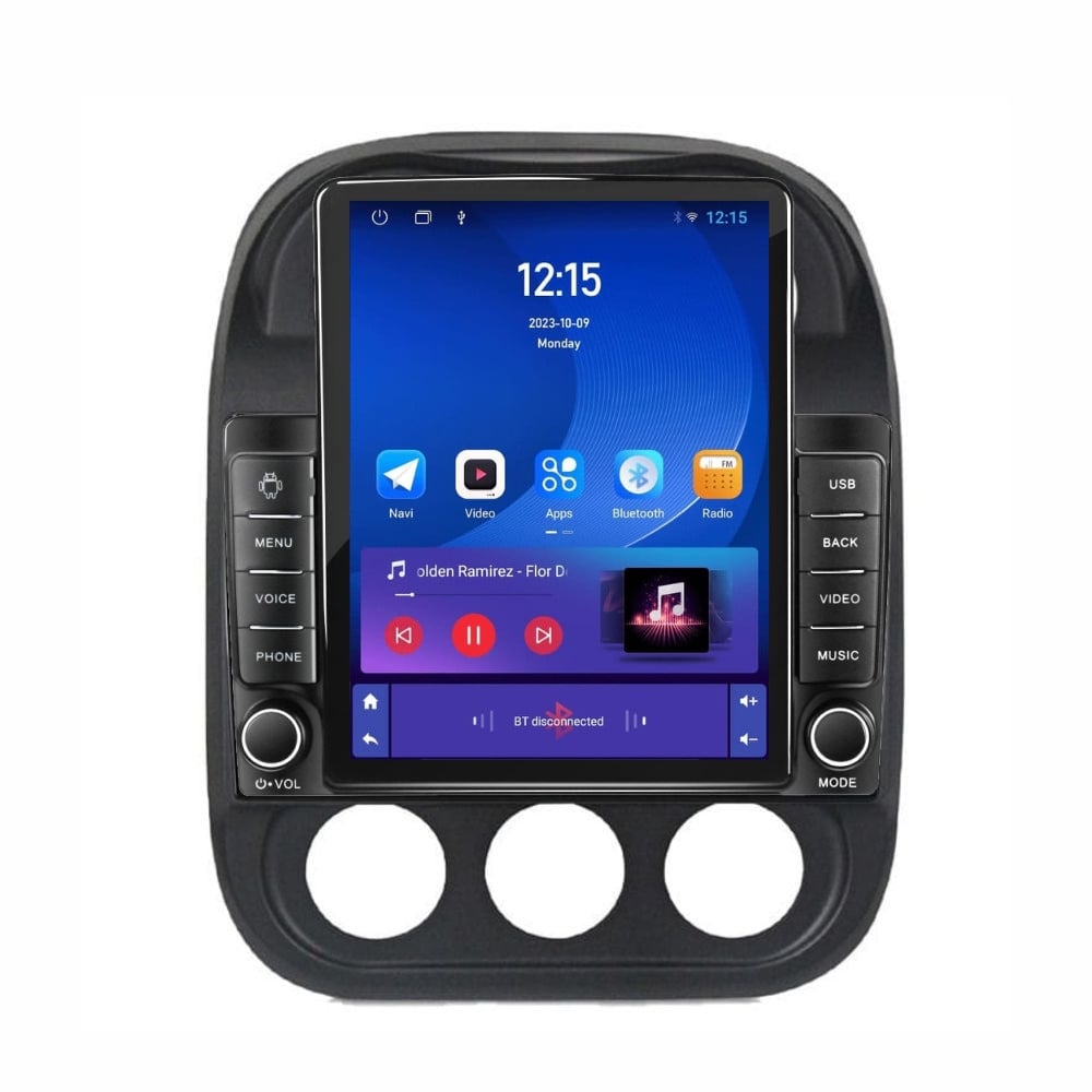 Navigatie dedicata cu Android Jeep Compass I 2011 - 2016, 2GB RAM, Radio GPS Dual Zone, Touchscreen IPS 9.7