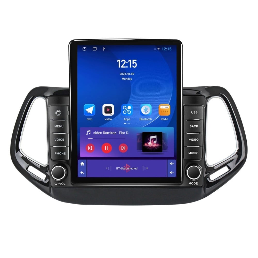 Navigatie dedicata cu Android Jeep Compass II 2016 - 2021, 1GB RAM, Radio GPS Dual Zone, Touchscreen IPS 9.7