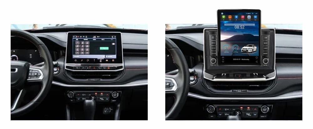 Navigatie dedicata cu Android Jeep Compass II dupa 2021, 2GB RAM, Radio GPS Dual Zone, Touchscreen IPS 9.7