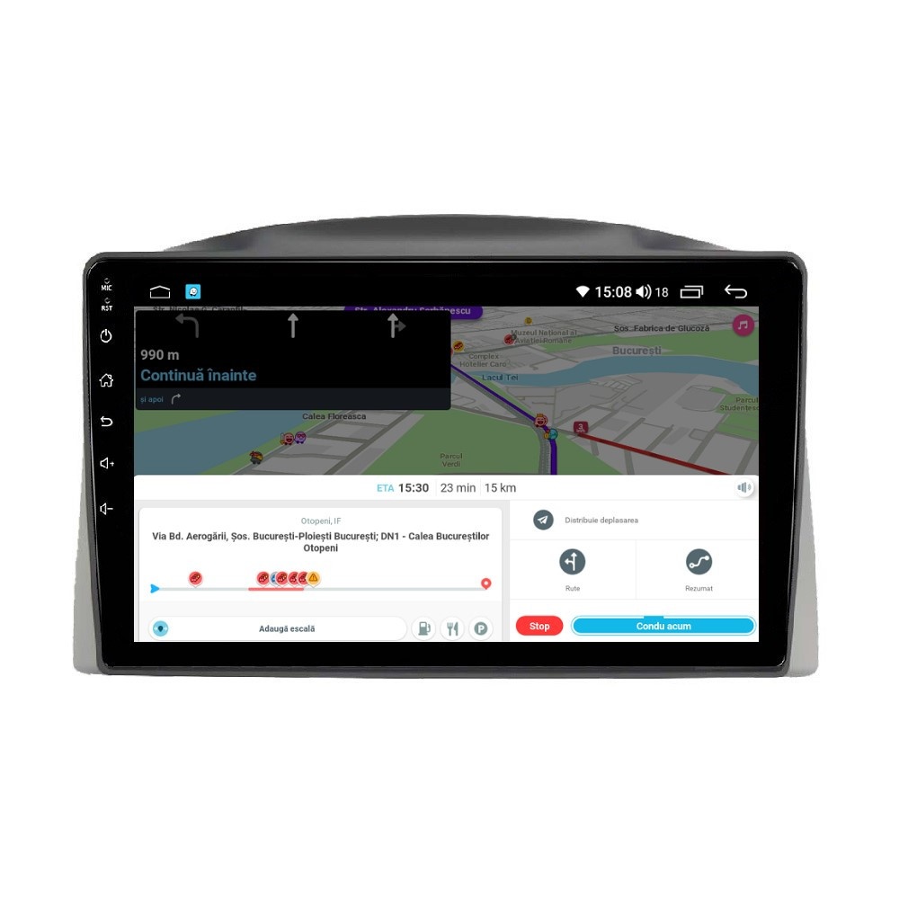 Navigatie dedicata cu Android Jeep Grand Cherokee III 2004 - 2007 cu navigatie originala, 4GB RAM, Radio GPS Dual Zone, Display HD QLED 10" Touchscreen, Internet Wi-Fi si slot SIM 4G, Bluetooth, MirrorLink, USB - Imagine 8
