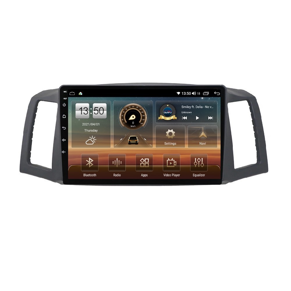 Navigatie dedicata cu Android Jeep Grand Cherokee III 2004 - 2007 fara navigatie originala, 4GB RAM, Radio GPS Dual Zone, Display HD QLED 10
