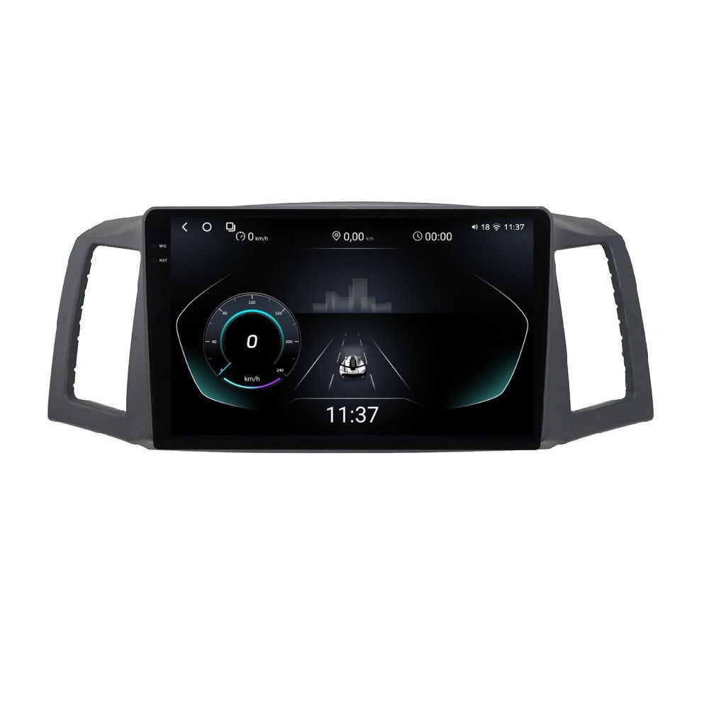 Navigatie dedicata cu Android Jeep Grand Cherokee III 2004 - 2007 fara navigatie originala, 12GB RAM, Radio GPS Dual Zone, Display 2K QLED 10.36