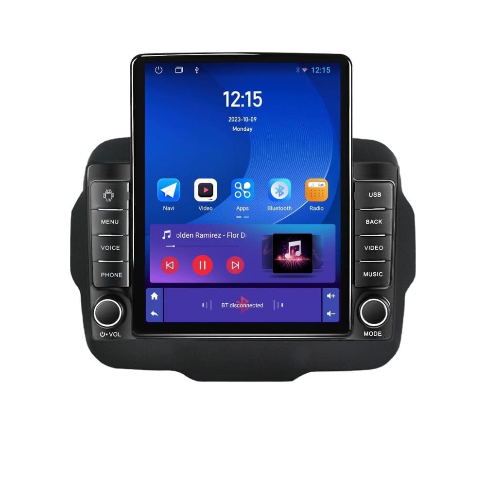 Navigatie dedicata cu Android Jeep Renegade dupa 2014, 1GB RAM, Radio GPS Dual Zone, Touchscreen IPS 9.7