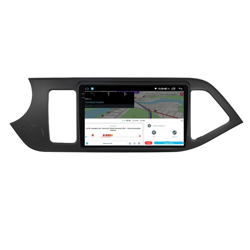 Navigatie dedicata cu Android Kia Picanto II 2011 - 2017, 4GB RAM, Radio GPS Dual Zone, Display 2K QLED 9.5" Touchscreen, Internet Wi-Fi si slot SIM 4G, Bluetooth, MirrorLink, USB - Imagine 8