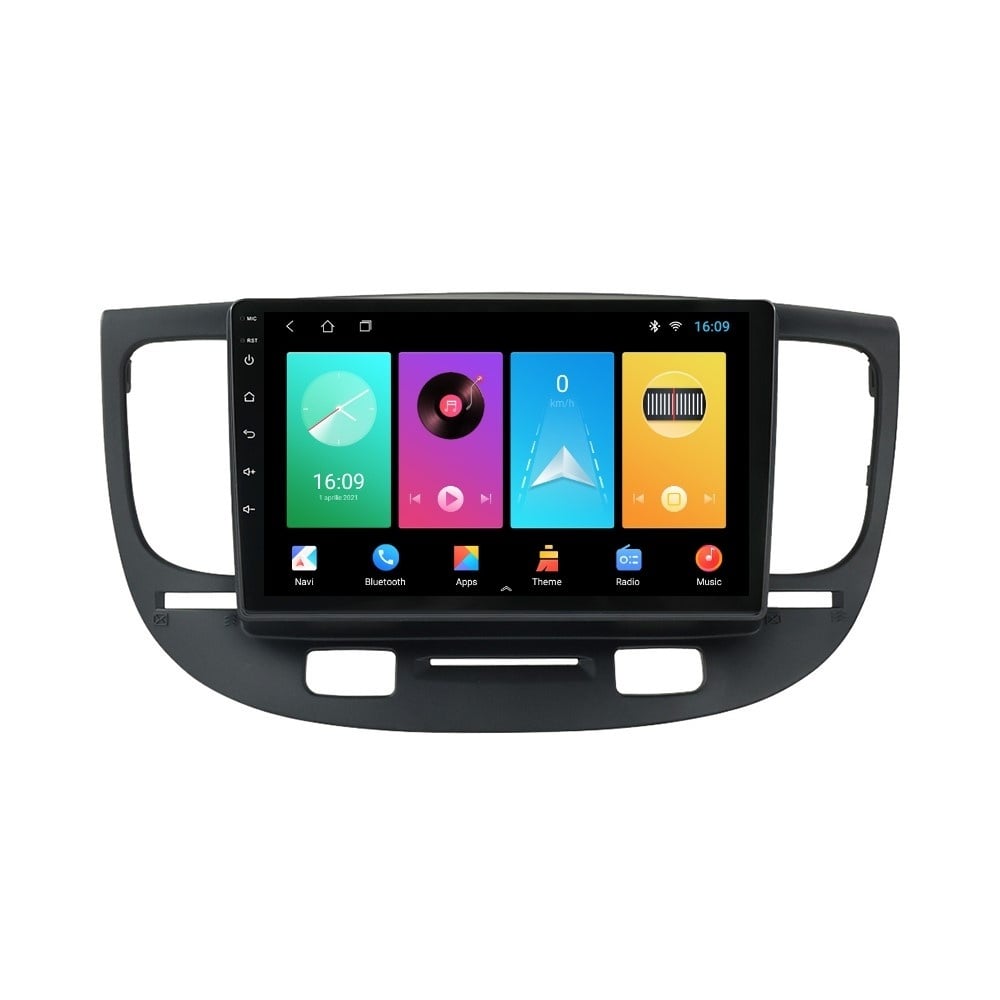 Navigatie dedicata cu Android Kia Rio II 2005 - 2011, 1GB RAM, Radio GPS Dual Zone, Display HD IPS 9