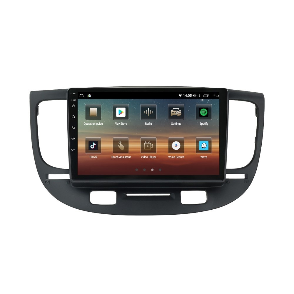 Navigatie dedicata cu Android Kia Rio II 2005 - 2011, 6GB RAM, Radio GPS Dual Zone, Display HD QLED 9