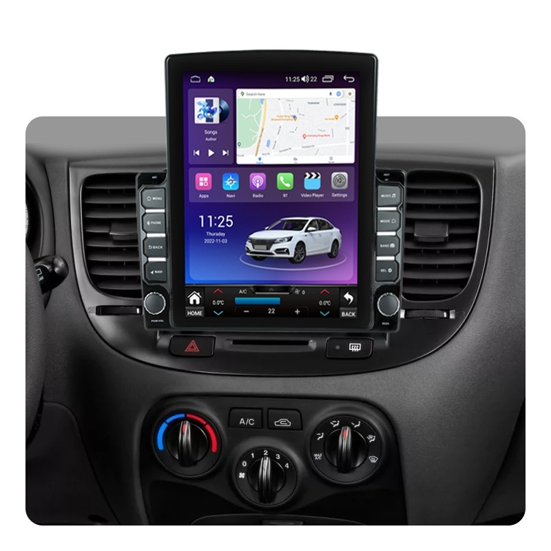 Navigatie dedicata cu Android Kia Rio II 2005 - 2011, 8GB RAM, Radio GPS Dual Zone, Touchscreen IPS 9.7