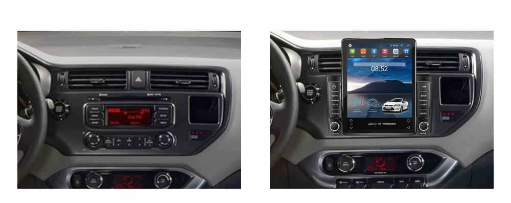 Navigatie dedicata cu Android Kia Rio III 2014 - 2017, 1GB RAM, Radio GPS Dual Zone, Touchscreen IPS 9.7