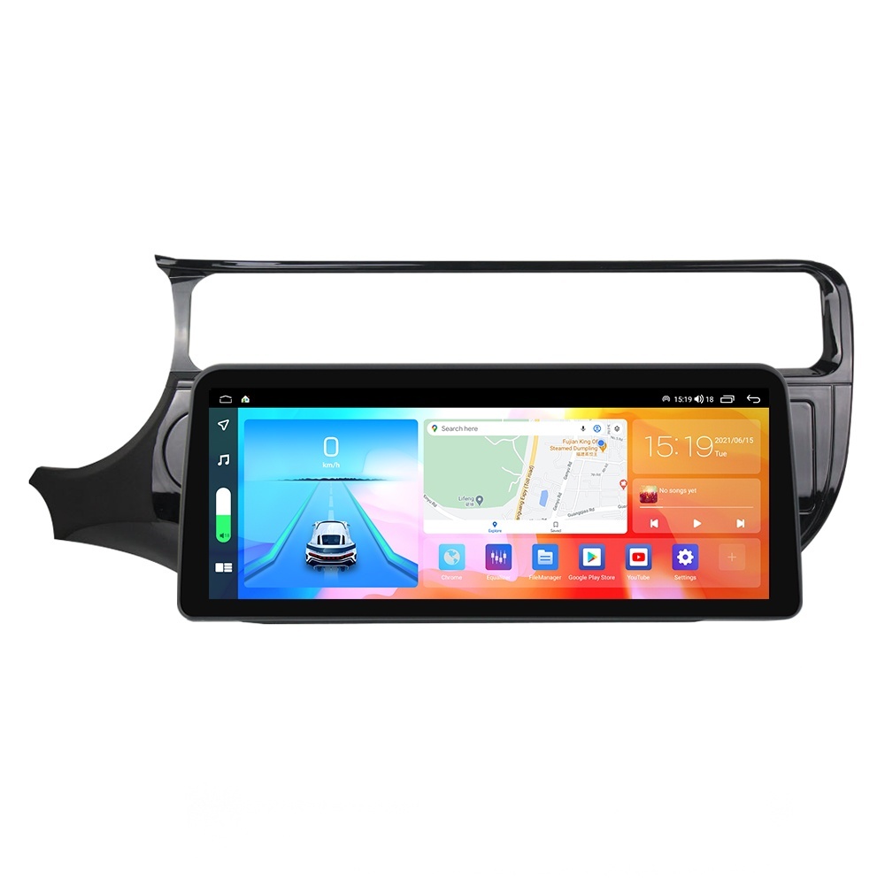 Navigatie dedicata cu Android Kia Rio III 2014 - 2017, 8GB RAM, Radio GPS Dual Zone, Display QLED 12.3