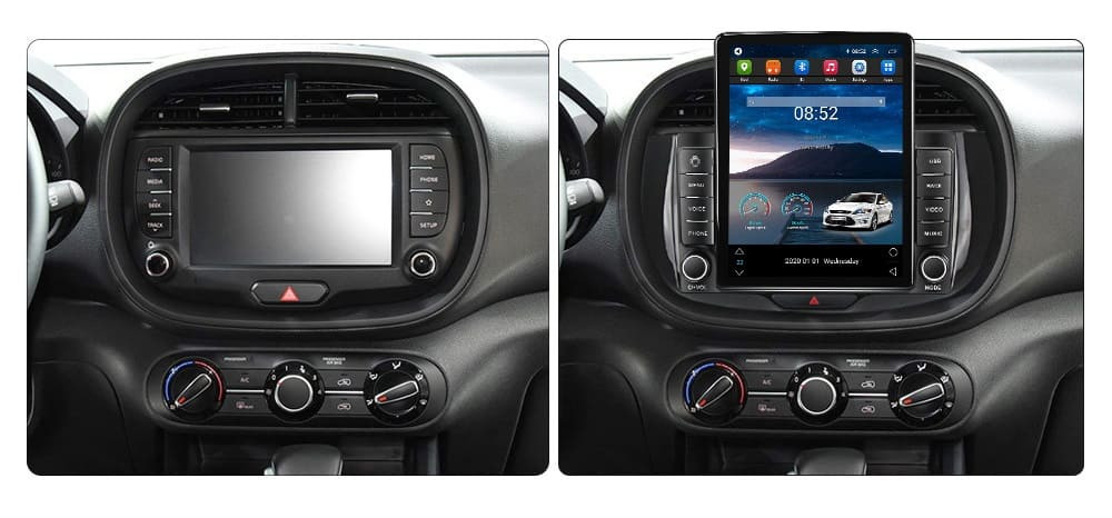 Navigatie dedicata cu Android Kia Soul dupa 2019, 1GB RAM, Radio GPS Dual Zone, Touchscreen IPS 9.7