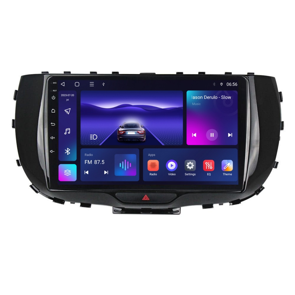 Navigatie dedicata cu Android Kia Soul dupa 2019, 2GB RAM, Radio GPS Dual Zone, Display HD QLED 9