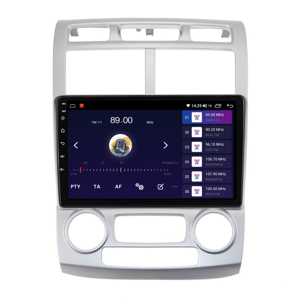 Navigatie dedicata cu Android KIA Sportage 2004 - 2010 fabricata in Coreea, 2GB RAM, Radio GPS Dual Zone, Display HD QLED 9