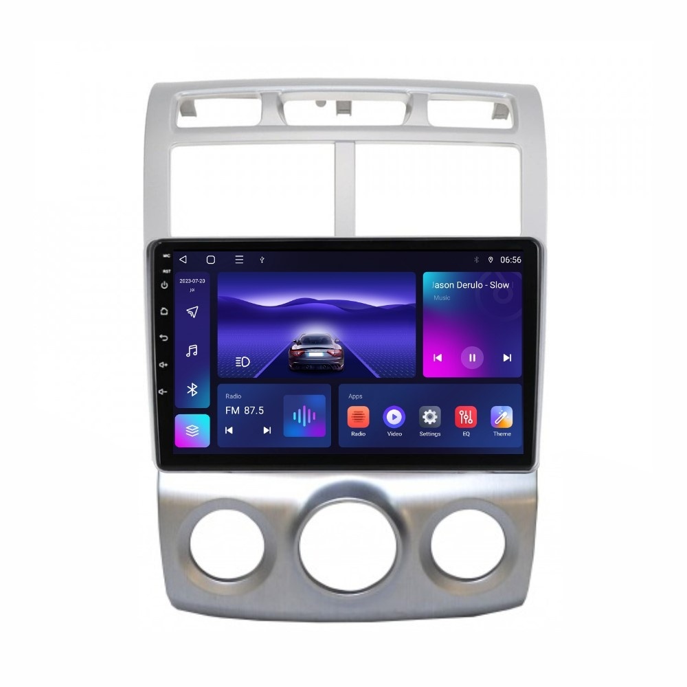 Navigatie dedicata cu Android KIA Sportage 2004 - 2010 fabricata in Coreea, clima manuala, 4GB RAM, Radio GPS Dual Zone, Display HD IPS 9" Touchscreen, Internet Wi-Fi, Bluetooth, MirrorLink, USB