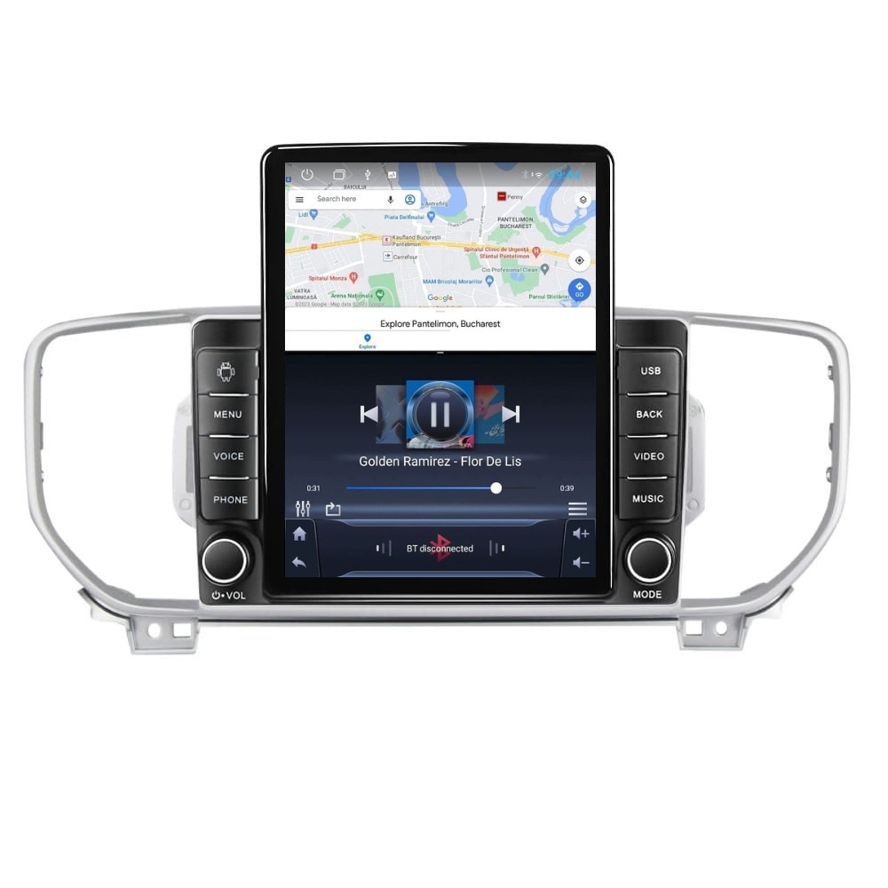 Navigatie dedicata cu Android Kia Sportage 2018 - 2021, 2GB RAM, Radio GPS Dual Zone, Touchscreen IPS 9.7" HD tip Tesla, Internet Wi-Fi, Bluetooth, MirrorLink, USB - Imagine 3