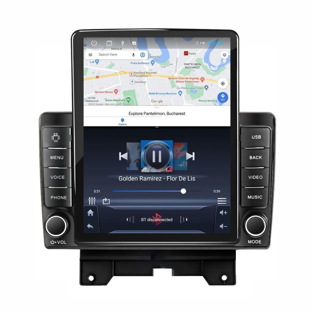 Navigatie dedicata cu Android Land Rover Range Rover Sport I 2009 - 2013, 1GB RAM, Radio GPS Dual Zone, Touchscreen IPS 9.7