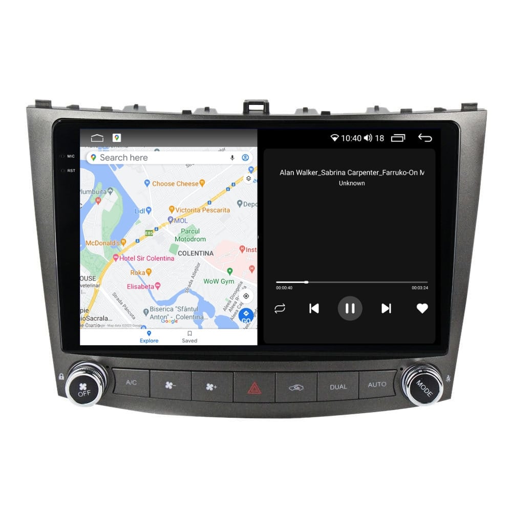 Navigatie dedicata cu Android Lexus IS 2005 - 2013, 8GB RAM, Radio GPS Dual Zone, Display 2K QLED 10.36