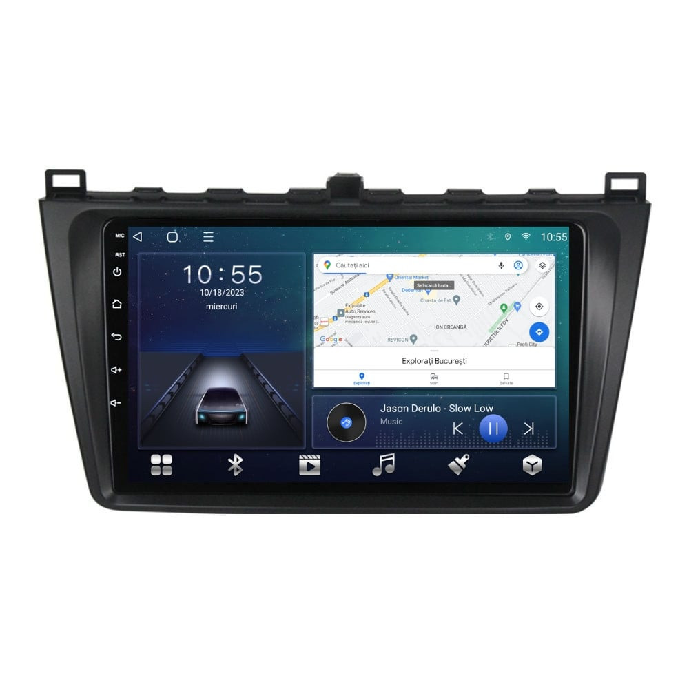 Navigatie dedicata cu Android Mazda 6 2008 - 2013, 3GB RAM, Radio GPS Dual Zone, Display HD QLED 9