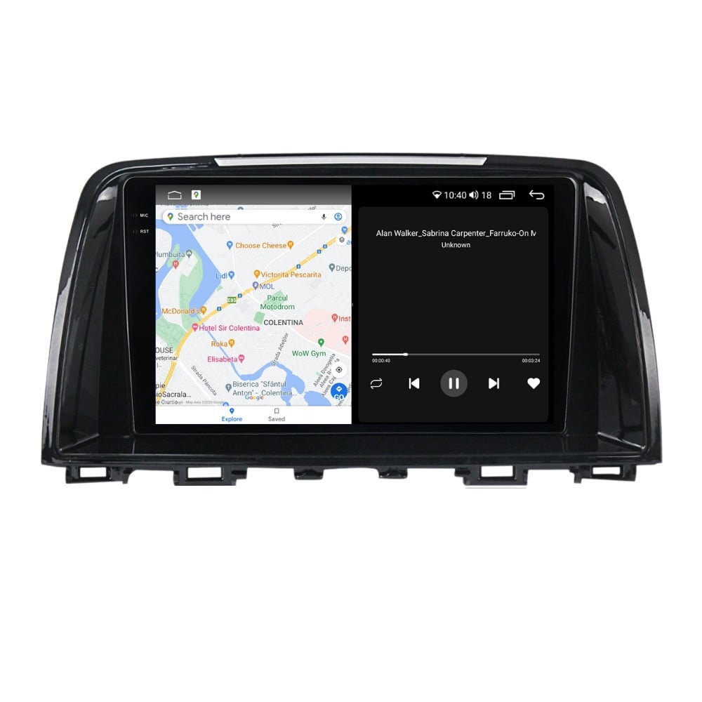 Navigatie dedicata cu Android Mazda 6 2013 - 2015, 8GB RAM, Radio GPS Dual Zone, Display 2K QLED 9.5