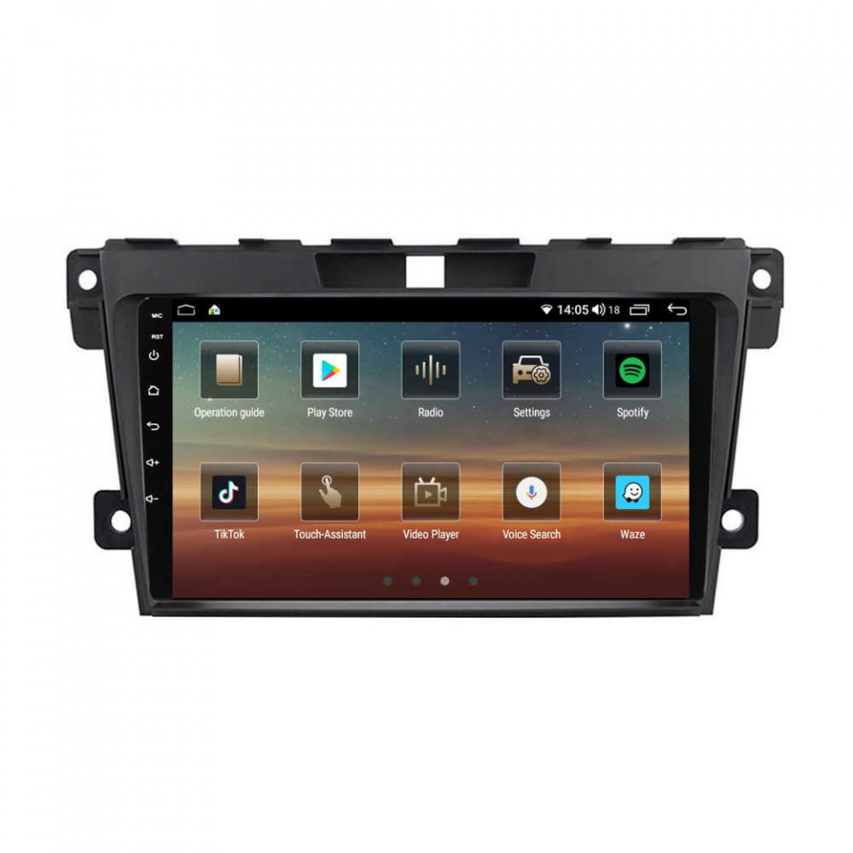 Navigatie dedicata cu Android Mazda CX-7 2006 - 2015, 8GB RAM, Radio GPS Dual Zone, Display HD QLED 9