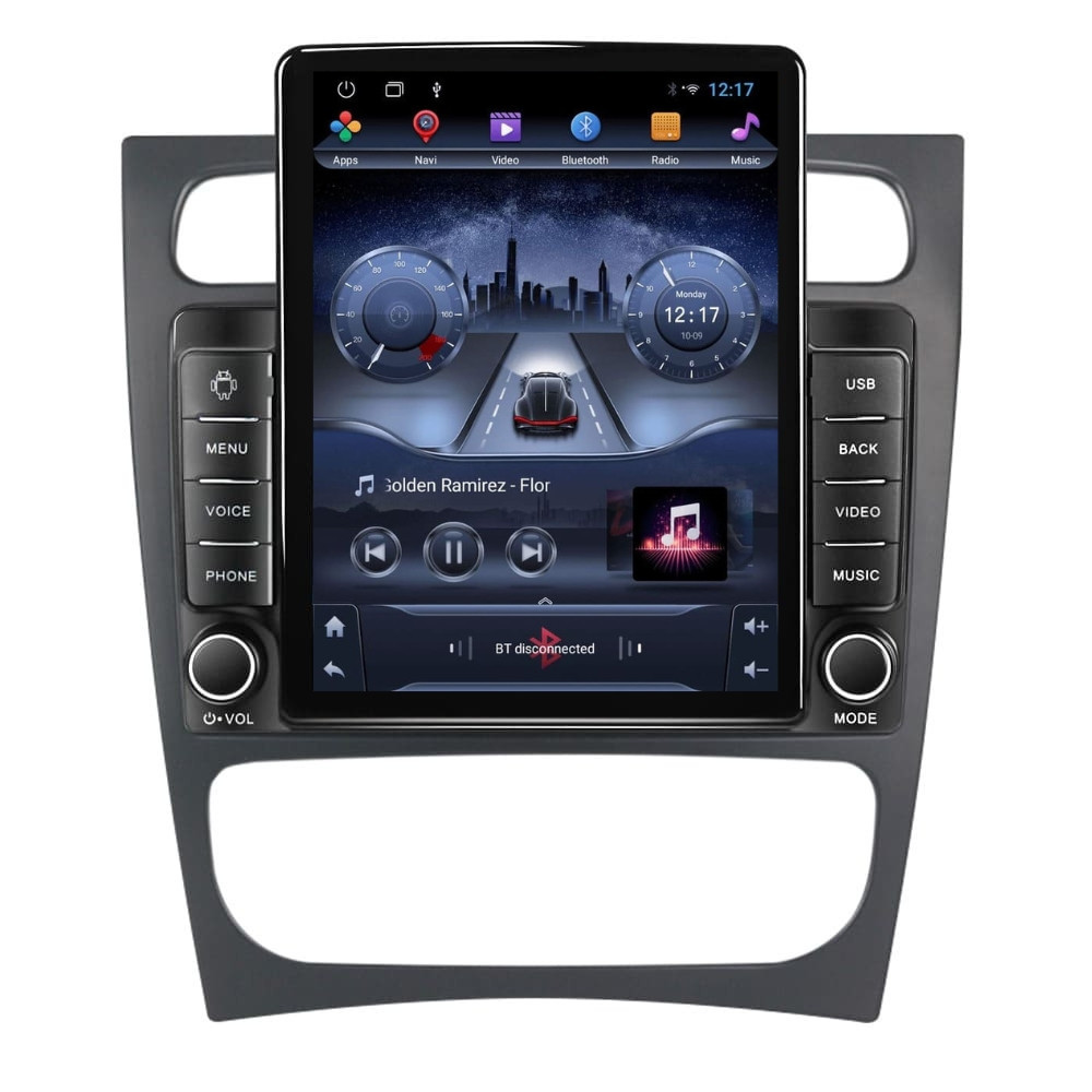 Navigatie dedicata cu Android Mercedes C-Class W203 2000 - 2004, 2GB RAM, Radio GPS Dual Zone, Touchscreen IPS 9.7" HD tip Tesla, Internet Wi-Fi, Bluetooth, MirrorLink, USB, Waze