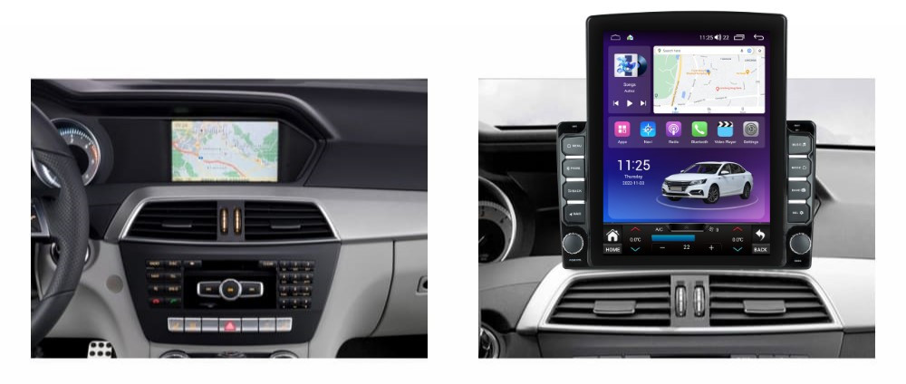 Navigatie dedicata cu Android Mercedes C-Class W204 2011 - 2014, 4GB RAM, Radio GPS Dual Zone, Touchscreen IPS 9.7