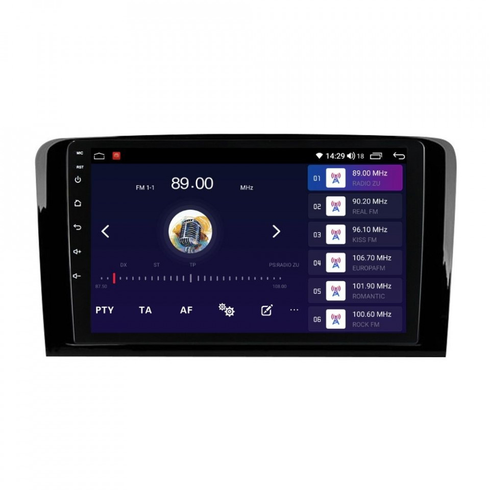 Navigatie dedicata cu Android Mercedes M-Class ML W164 2005 - 2012, 8GB RAM, Radio GPS Dual Zone, Display HD QLED 9