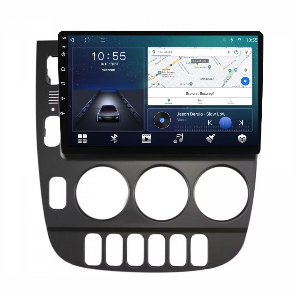 Navigatie dedicata cu Android Mercedes ML W163 1998 - 2001, 2GB RAM, Radio GPS Dual Zone, Display HD QLED 9