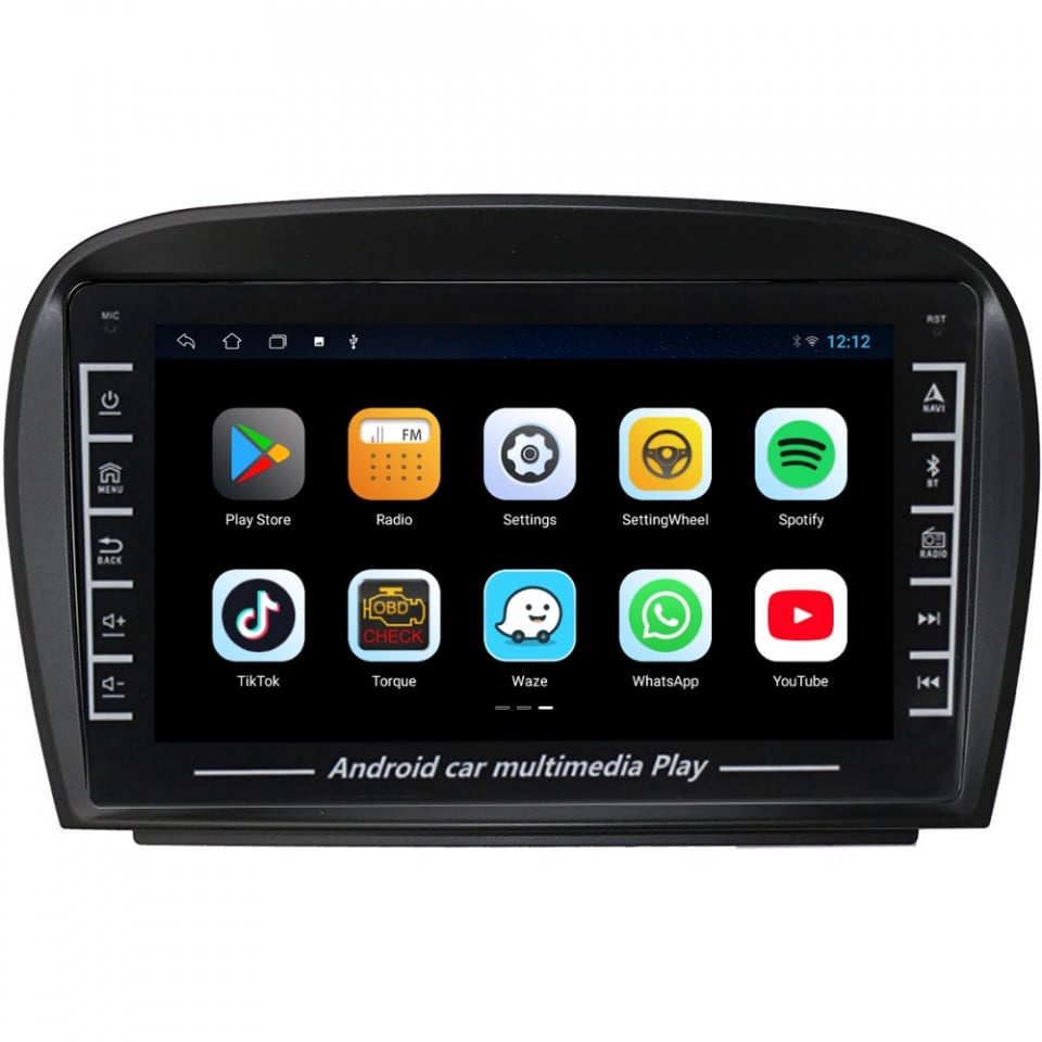 Navigatie dedicata cu Android Mercedes SL R230 2001 - 2012, 1GB RAM, Radio GPS Dual Zone, Display HD IPS 8