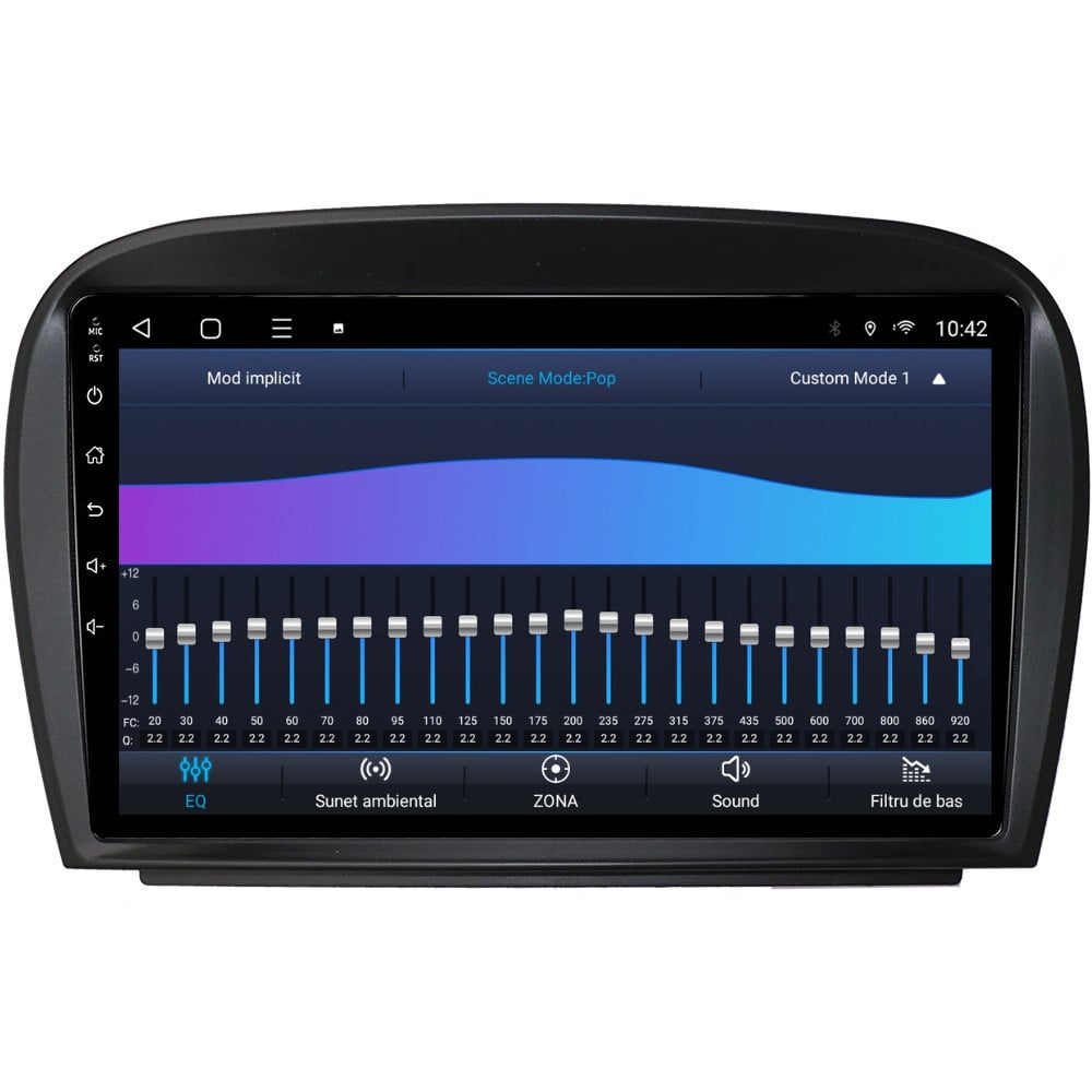 Navigatie dedicata cu Android Mercedes SL R230 2001 - 2012, 2GB RAM, Radio GPS Dual Zone, Display HD QLED 9