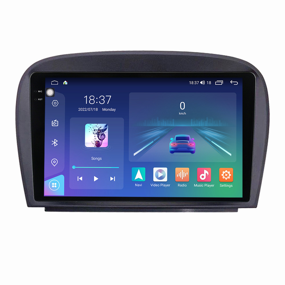 Navigatie dedicata cu Android Mercedes SL R230 2001 - 2012, 8GB RAM, Radio GPS Dual Zone, Display 2K QLED 9.5